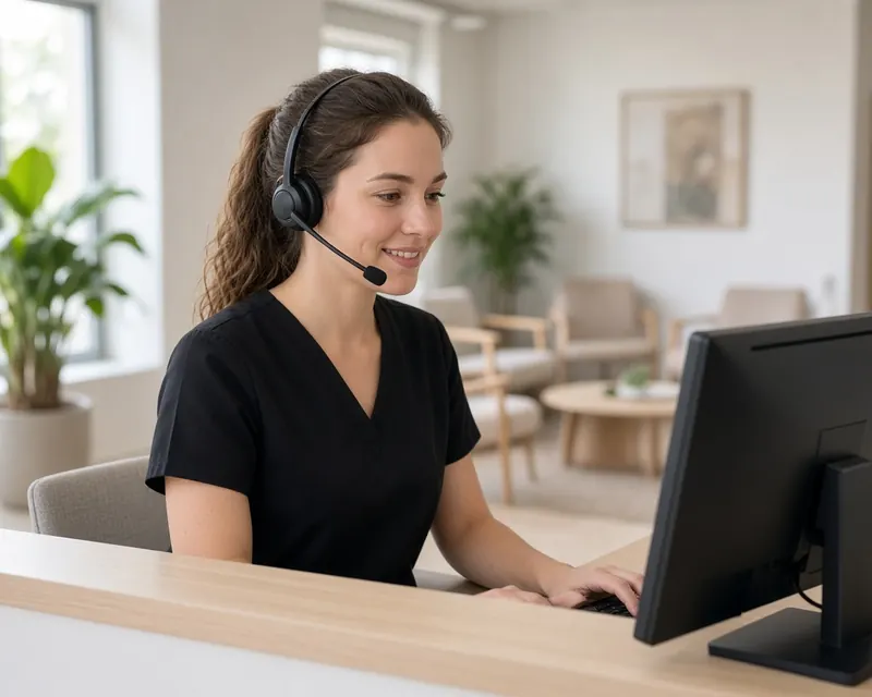 Chiropractic front desk coordinator booking new patient
