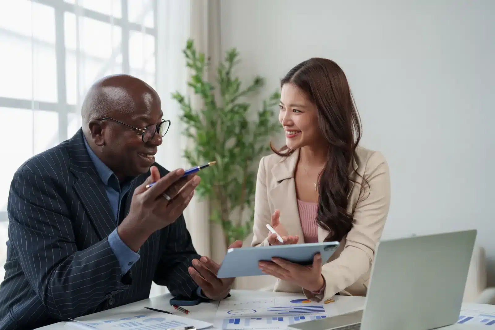 One on one strategy session tablet